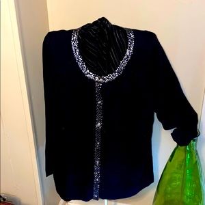 Cardigan with sequin detail